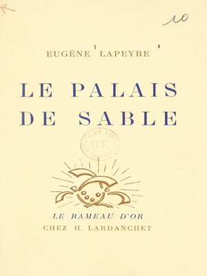 cover image of Le palais de sable